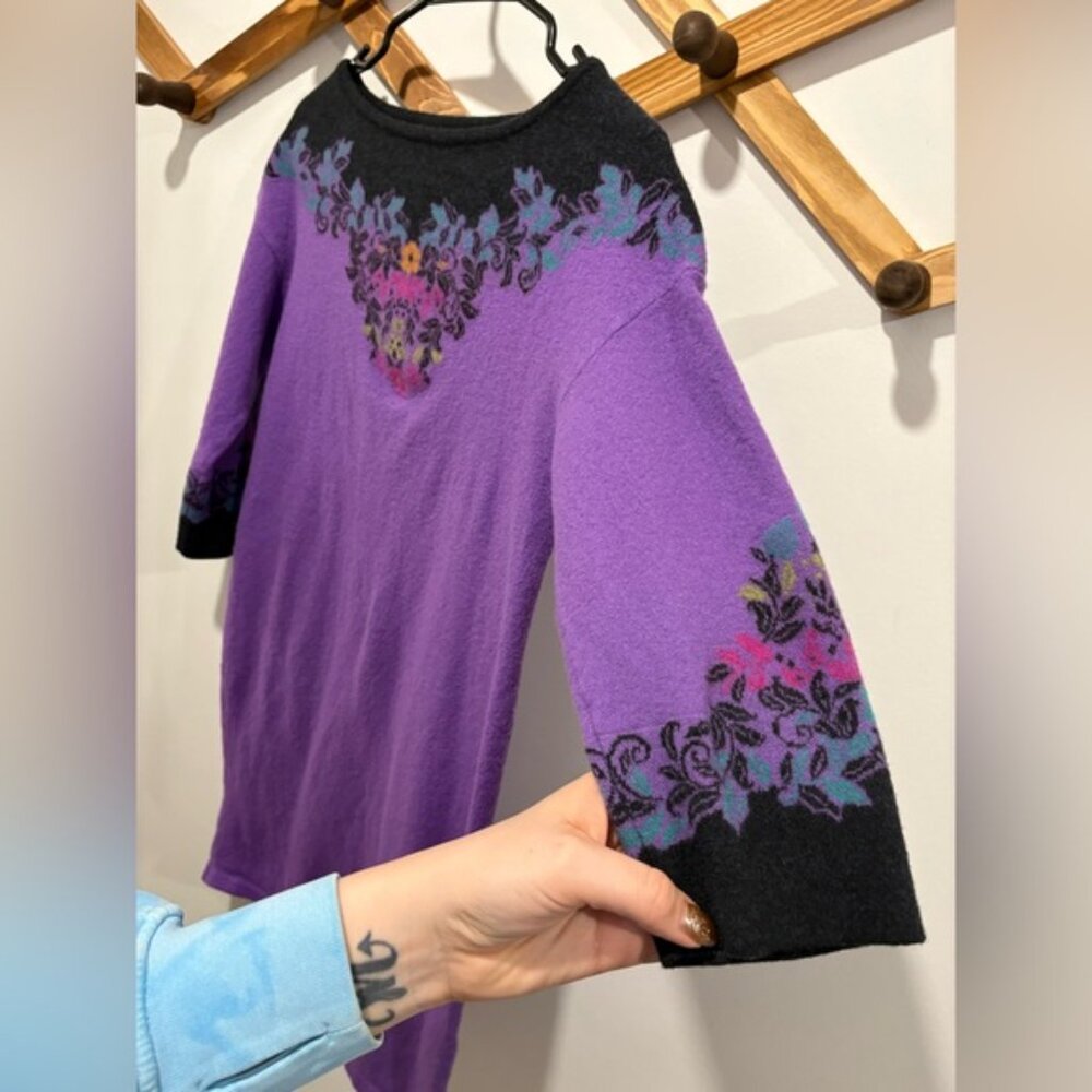 IVKO Intarsia Dress, Floral Pattern - Picture 10 of 11